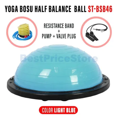 46cm 58cm Bosu Ball Trainer Yoga Balance Disc Gym Workout Balls Exercise Training Semicircle Hemisphere Bola Imbang