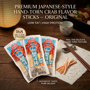 Premium Crab Stick Spicy Hand Shredded Ready to Eat Office Snack Seafood Snacks Malaysia Singapore Philippines