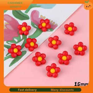 ❣️❣️❣️ 10Pcs 18 15mm Childrens Coat Colorful Flowers Shank Buttons For Kids Clothes Cute Shirt Sweaters Dress Decor Sewing Accessories