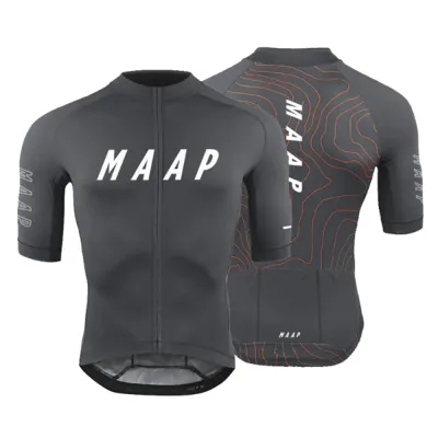 Maap Áo đi xe đạp chuyên nghiệp chống UV Nam Nữ Đạp Xe Đạp quần áo 2023 thời trang xe đạp Áo ngắn tay Jersey nhanh chóng-khô Áo đi xe đạp
