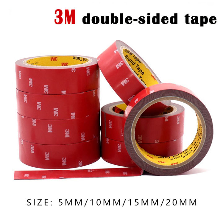 3M Tape Strong Permanent Double Sided Super Sticky Foam Tape For Vehicle  Car 5/10/15/20MM *3 meters