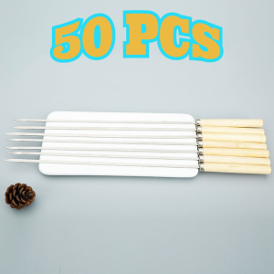【Taiva】10PCS BBQ Skewers 35cm ไม้เสียบ BBQ ไม้เสียบย่างบาร์บีคิว อุปกรณ์ย่างบาร์บีคิว