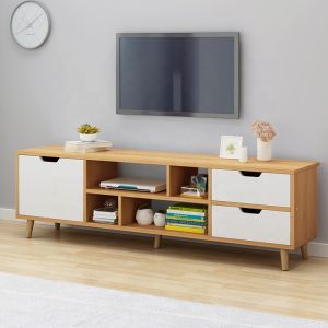 Nordic Modern Simple Style Wooden TV Console Storage Cabinet