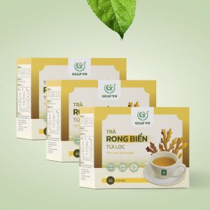 3 hộp Trà rong biển túi lọc GCAP VN - mỗi hộp 40 gram gồm 20 gói 2 gram - tốt cho sức khoẻ