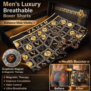 Magnetic Mens Briefs Breathable Cotton Underwear HFH VADUM Therapy Comfort Fit Boxer Briefs Daily Wear Support