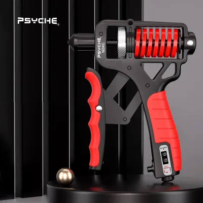 「Psyche」 Hand Grip Strengthener Hand Grip Exercise R-Shape Adjustable 165KG Automatic Counting