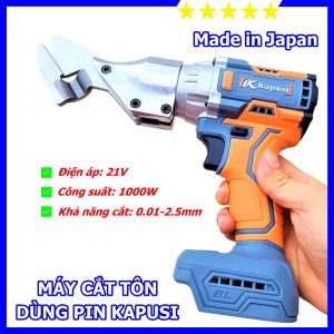 Kéo cắt tôn dùng pin Kapusi Japan K6667 thiết kế cầm tay nhỏ gọn và sắc bén cắt tôn đên 2.5mm