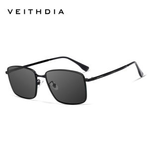 VEITHDIA Fashion Mens Polarized Sunglasses UV-Protective Square Nylon Driving Sun Glasses V8278