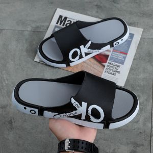 KDAShop รองเท้าแตะแฟชั่น เข้าใหม่ 📍รองเท้าแตะแบบสวม ลายโอเค เคโอ น้ำหนักเบาสวมใส่สบายเหมาะกับทุกฤดูกาล ใส่แล้วเท่ระเบิด🧀