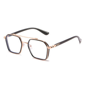 🔥IVY Men Trendy Domineering Optical Glasses Anti Blue Light Student Glasses Double Beam Glasses