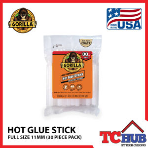 Gorilla Hot Glue Sticks - Impact Tough/Incredibly Durable/45 Sec Working Time/Weather Resistant/All Temperature/Versatile/Craft & DIY Full Size (30 Count)