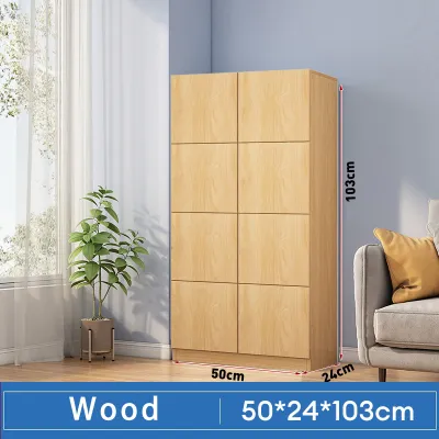 LALA 6 Tier Bookshelf with Doors Multipurpose Shelf/Rak Buku 3 Tingkat/Home Furniture Kabinet Baju Storage Cabinet/Wood Shelf 书架储物架