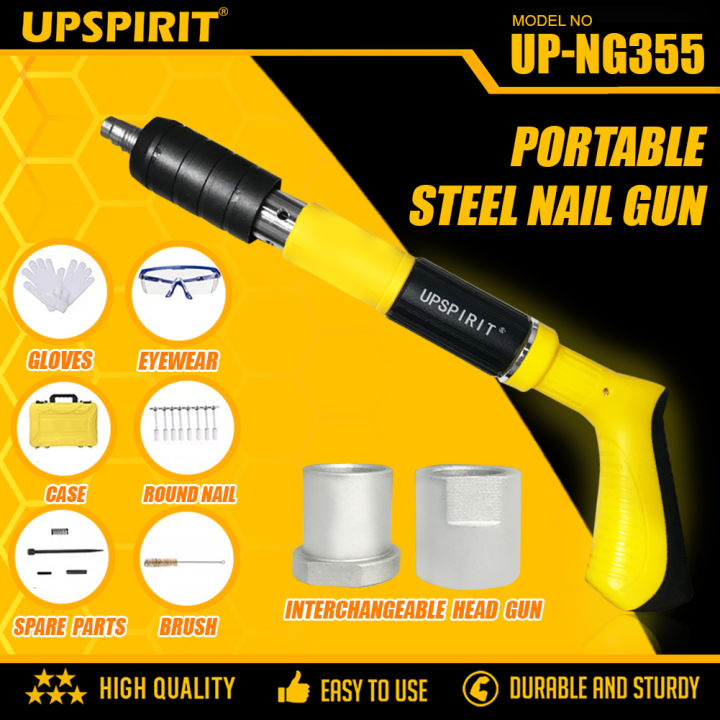 UPSPIRIT Original Nail Gun Manual Mini Steel Nail Gun Rivet Ceiling ...