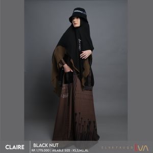 GAMIS DRESS CLAIRE BY LVA KEKINIAN ELEGANT TRENDY SIMPLE MODIS BEST SELLER