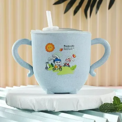 【Ready Stock】Cartoon Animal Water cup Tumbler for kids Baby Water Feeding Bottle Kids Bottles With Straw Child Drinking Bottle Straw Bottle with Handle Tumbler，Water cups of different sizes