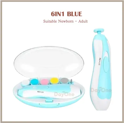 Day One 🍃 Electric Baby Nail Trimmer 6 IN 1 Nail Trimmer Pedicure & Manicure Baby Nail Clipper