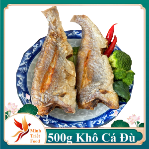 1KG Khô Cá Đù To Vị Mặn Chiên Cơm Giòn Mặn Thơm Mới Không Chất Bảo Quản- ĐẶC SẢN MINH TRIẾT