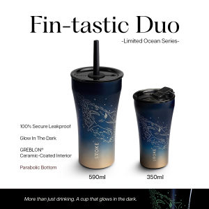 Bundle | STTOKE Leakproof Ceramic Insulated Cup | 2026 Ocean Series Tumbler | 350ml + 590ml
