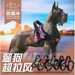 Msia Stock Dog Pet Control Harness Leash Collar Mesh Strap Vest Soft Chest