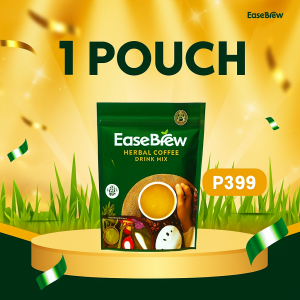 EaseBrew Herbal Coffee /10 Sachets Per Pouch Natural Ingredients Peace And Happiness