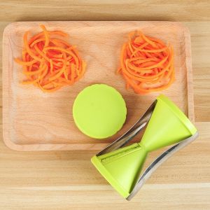 Portable Spiralizer Vegetable Slicer Handheld Spiralizer Peeler Stainless Steel Spiral Slicer For Potatoes Zucchini Spaghetti
