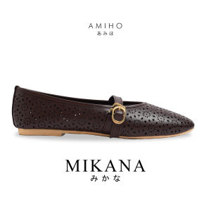 Mikana Cruise Amiho Mary Jane Flats eyelet doll shoes for women lightweight comfy summer casual gift