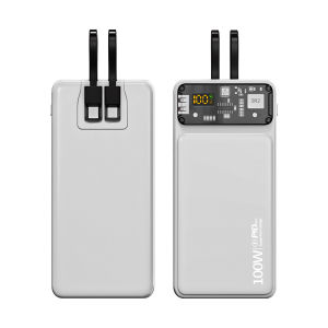 SG【READY STOCK】100W Super Fast Charge Powerbank 30000mAh Large capacity charging bank Portable Fast charging digital display LED Power Bank