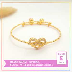 Gelang xuping gelang anak bangle fuji mata perhiasan lapis emas gold BA 010