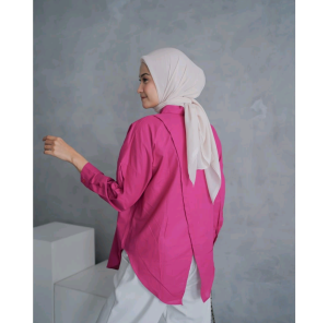 SITA TOP KEMEJA WANITA RAYON BAJU WANITA OVERSIZE BLOUSE POLOS ATASAN WANITA DEWASA KEKINIAN