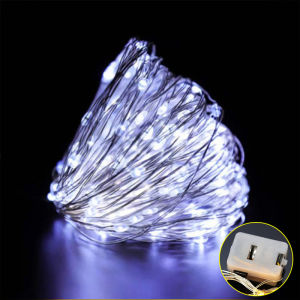 đèn led nháy dây đèn led trang trí phòng ngủ 5 màu nhấp nháy trang trí phòng ngủ hộp đựng quà trang trí với 3 chế độ làm việc chiều dài 3 mét 2 mét 1 mét tặng kèm pin AG13 miễn phí