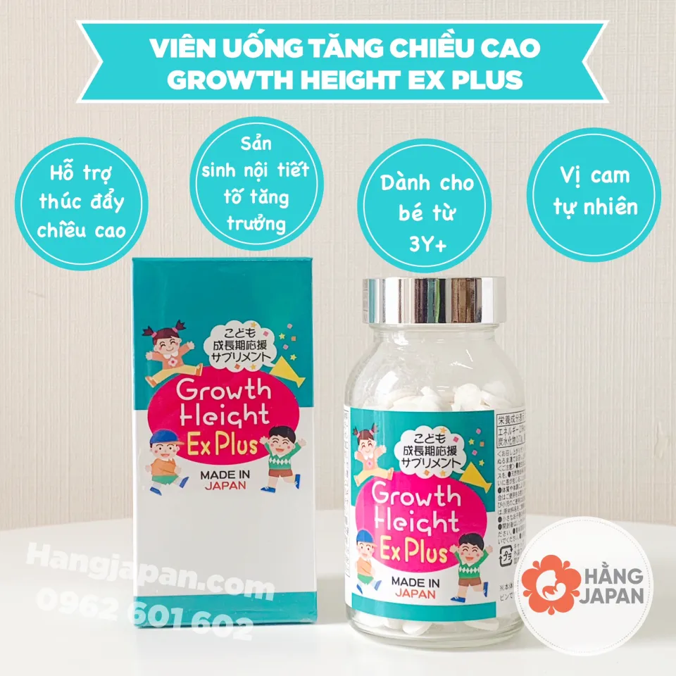 Viên uống tăng chiều cao Growth Height Ex Plus dành cho bé