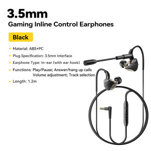 Tai nghe trò chơi Essager 35 mm USB Loại C Tai nghe có dây trong tai Tai nghe chơi game Tai nghe điều khiển âm lượng Mic cho Android MP3 / MP42026