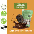 Ketogenius Kitchen Keto Double Chocolate Cookies 120g - LCHF Keto, Zero Sugar Added, Diabetic friendly, Individual Packing, No Sugar, Low Carb. 