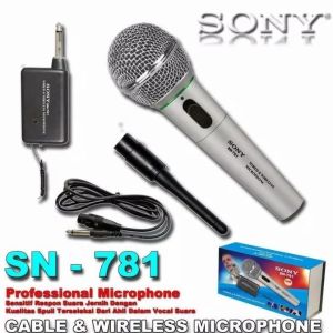 [top sanitary] Microphone Wireless & KabelL SN-781 / Mic  SN-781 Berkualitas