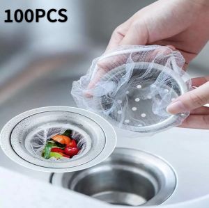 [LOCAL SELLER] 100pcs Anti-clog Sink Drain Filter Screen Trash Strainer Garbage Mesh Bag kitchen filter bag drain outlet residue filter water cut bag