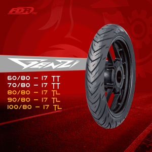 FDR TT/TL GENZI Ring 17 Ban Motor Tube Type dan Tubeless