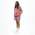 Rtw Studio Kemeja Lengan Pendek Wanita Print Cara Leopard Easy Orange. 