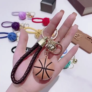 Độc Đáo Bóng Rổ Chuông Quyến Rũ Móc Khóa Đơn Giản Treo Đồ Trang Trí Mặt Dây Chuyền Móc treo chìa khóa xe Ba Lô Trang Trí Charm Gắn Túi