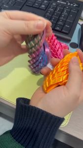3D Printed 7.5/5.5CM Twisted Dragon Egg Toy Spiral Stress Relief Sensory Toy Christmas Birthday Party Gifts Multi-color Fidget