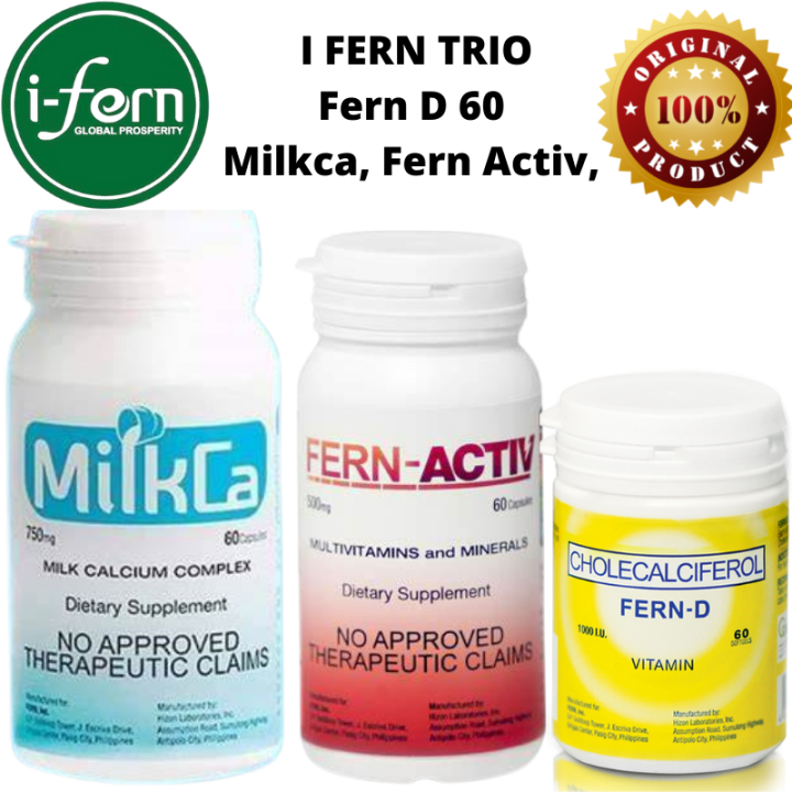 I Fern TRIO Milka (60 tablets) Fern Active ( 60 Tablets ) and Fern D