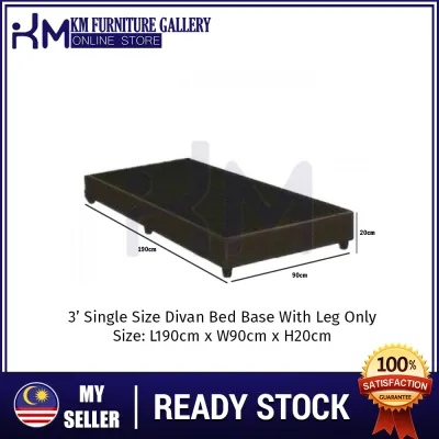 KM Furniture Gallery Solid Base Divan Bed/ Katil Divan/ Katil Bujang/ Katil Queen/ Katil King