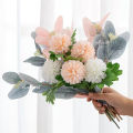 (15 FLOWERS) SNOWFLAKE LILAC Artificial Fake Flower Bouquet Living Room Home Decor Decoration Bunga Hiasan Rumah Meja. 