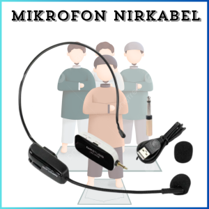 CEPAT MIC MIKROPON WIRELESS JARAK JAUH TANPA KABEL IMAM MASJID TARWIH KARAOKE SUARA JERNIH - HX-W002