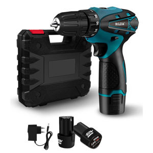 Mesin Bor Baterai 12V Mesin Bor Listrik Dual Speed Cordless Drill Set Dua Kecepatan Bor Listrik Obeng Elektrik 1/2 Batteries Pengisi daya