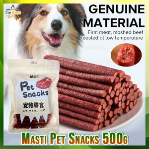 Masti Pet Snacks Dog Treats 500g Beef Sticks Training Treats (Beef Flavor)/Masti Cat Food 500g