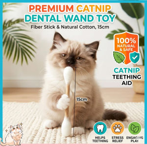 Giant Cotton Swab Cat Toy Durable Cotton Felt Teaser Wand Bite Resistant Pet Toy