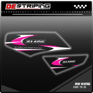 Th25 Striping Stiker Motor Rx King Motif Balab Keren Bahan Transparan Bening Simple