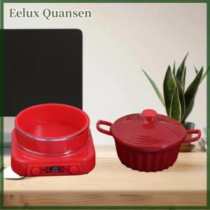 Eelux Nhà búp bê mini thiết bị nhà bếp mô hình mini điện từ nồi chụp cảnh đạo cụ