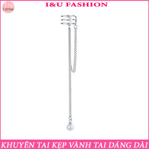 [ 1 Chiếc ] Khuyên tai bông tai kẹp vành tai không cần bấm lỗ dáng dài sợi mảnh ngọc trai cá tính thời trang hiện đại thiết kế độc đáo phong cách Hàn Quốc KT-157