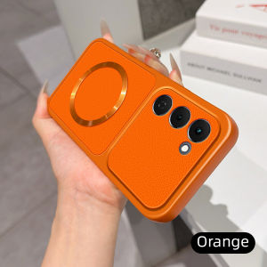 Casing for Tecno Spark 40 Pro+ KM7 Spark 40 Pro PLUS Tecno Spark40Pro+ Spark40ProPLUS Matte leather case with charging magnetic ring anti drop and shockproof phone case